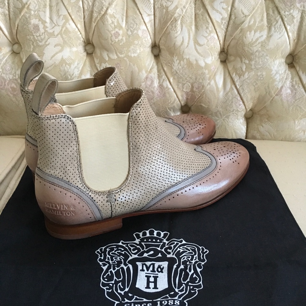 New Auth Melvin & Hamilton Luxury Ankle Boots 7.5 - Picture 5 of 8